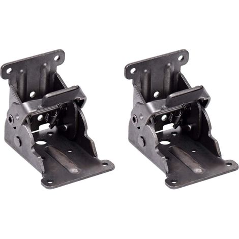 2pcs Charnières Autobloquantes,Support de Support Pliable Raccords de Jambe et Accolade de Coin,Pour les Pieds Pliants établi Pliant GROOFOO (1/5)