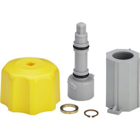 Poignée rotative 4986.343 en plastique gris