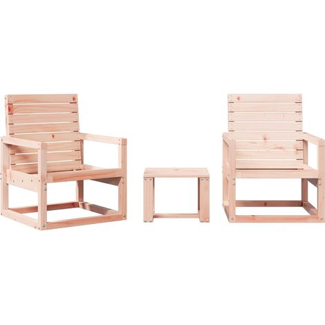 vidaXL Set Salotto da Giardino 3 pz in Legno Massello di Douglas (1/5)