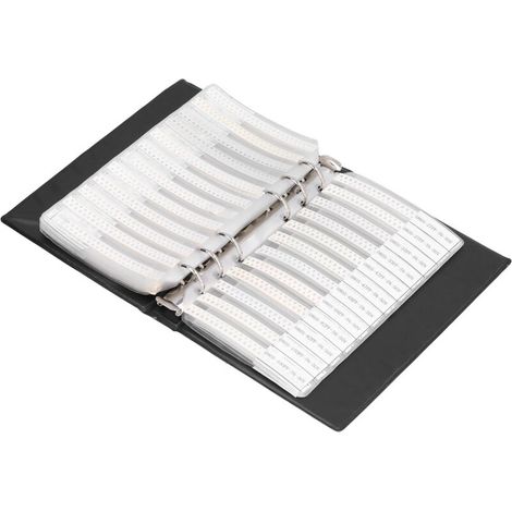 Portable Ceramic Sample Book Assortment Kit with 92 Types 0805 and Model Labels for Electronic Users, Reduces Voltage.