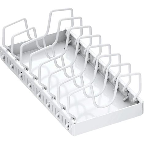 Organizador, divisores ajustables, diseño que ahorra espacio, blanco. (1/2)