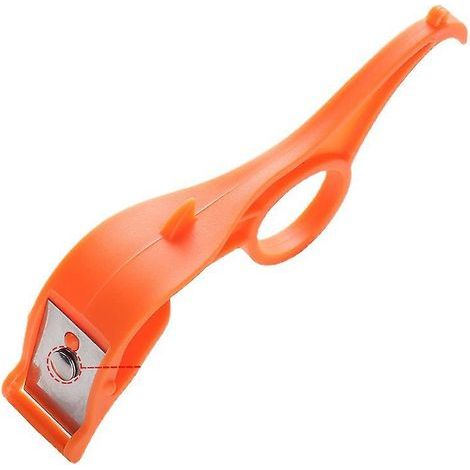 orange Citrus Peeler, Set Of 4 Plastic Easy Slicer Cutter Peeler Remover Opener Kitchen Accessories Knife Kitchen Tool Kitchen Gadgets (1/4)