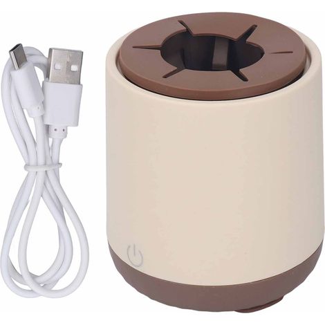 Agitateur de lait bébé électrique 3 vitesses anti-colique USB rechargeable mélangeur automatique bi-couleur kaki (1/5)