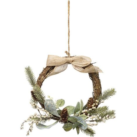 Couronne de Noël "Cocon" 36cm Naturel