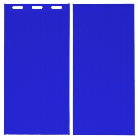 2 pièces moule en feuille de cire d'abeille 5.4mm fond de teint en cire d'abeille en Silicone réutilisable pour garder les abeilles 37.5x21CM bleu foncé