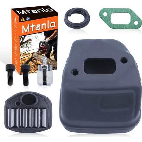 Ligne de rechange pour silencieux d'échappement Husqvarna 357 359 357XP avec vis de joint de filtre à carburant, pièce de rechange OEM pour 503917601, 537010901 (1/5)