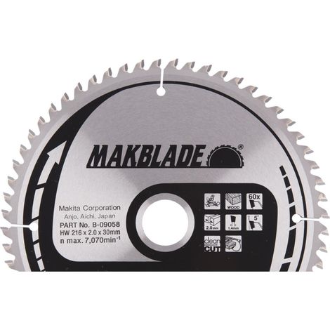 Makita lame de scie circulaire, MAKBLADE 216 x 30 mm, 60 dents (1/3)