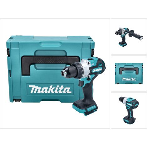 Makita – Perceuse-visseuse à percussion 18V – DHP486ZJ – Moteur Brushless – Couple 130Nm – Pour béton armé et bois dur – Mallette de transport incluse (1/10)