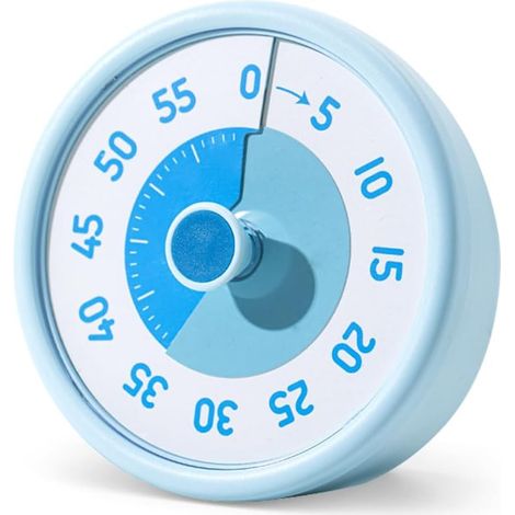 Timer visivo da 60 minuti, timer per l'aula, timer per l'apprendimento dei bambini, timer visivo da cucina, timer manuale per il conto alla rovescia, timer per il tè, timer visivo per bambini e adulti