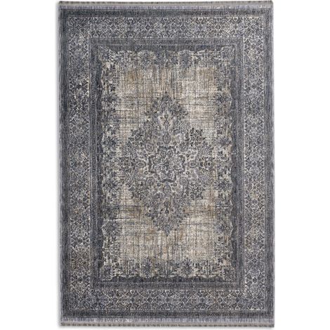 ASTRA Tapis «Sarezzo» bleu 133 x 190 cm Tapis à poils doux (1/5)