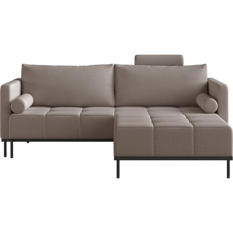 Selsey Skilia - Schlafsofa mit Schlaffunktion, 3-Sitzer, Chenille Taupe, 224 cm (1/5)