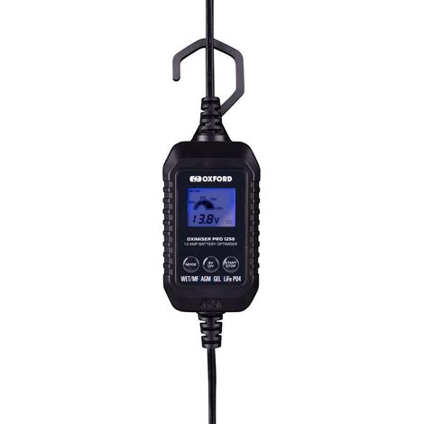 Cargador Oxford para baterías de motocicleta y automóvil Oximiser PRO 1250