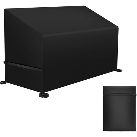 (Noir, 65X80X120CM) Housse de banc d'extérieur en tissu Oxford 210D imperméable et durable, résistante aux UV. (1/5)