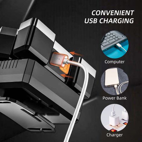 Lampe frontale rechargeable par USB Lampe LED ultra lumineuse 5 4 modes étanche puissante lanterne pour l'extérieur camping randonnée chasse pêche cycle course à pied marche (1/5)