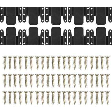 Connecteurs de canapé sectionnels 10 pièces, verrouillage universel de canapé, clips faciles à installer pour sections, connecteurs de meubles robustes, support de connecteur avec vis (1/5)