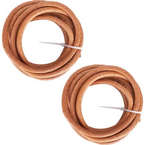 Lot de 2 courroies de machine à coudre en cuir, pièces de rechange pour pédale d'entraînement, pour la maison et le crochet (1/5)
