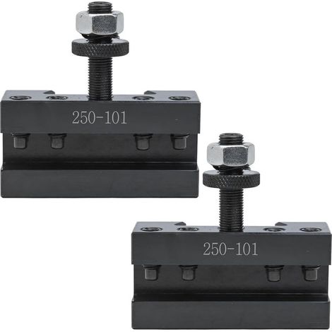 Set of 2 turning tool holders 250-101 for CNC lathes, capacity 3/16-1/2", precision machining for heavy-duty cutting (1/5)
