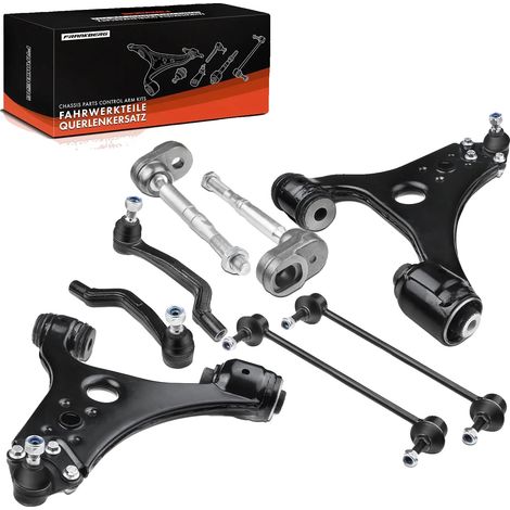 Conjunto de brazo de control, diseño de 8 piezas, compatible con Mercedes-Benz Clase A W169 / Mercedes-Benz Clase B W245, posición del eje delantero, material de acero de alta resistencia. (1/5)