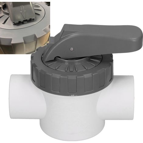 Vanne de dérivation à bille pour traitement de l'eau avec poignée, accessoire pour piscine V40-2A (1/5)