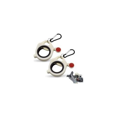 Lot de 2 organiseurs de serre-câbles réutilisables et polyvalents, en métal léger, outil de fixation de ceinture, gestion des câbles et des fils, convient à la plupart des attaches de câble (1/5)