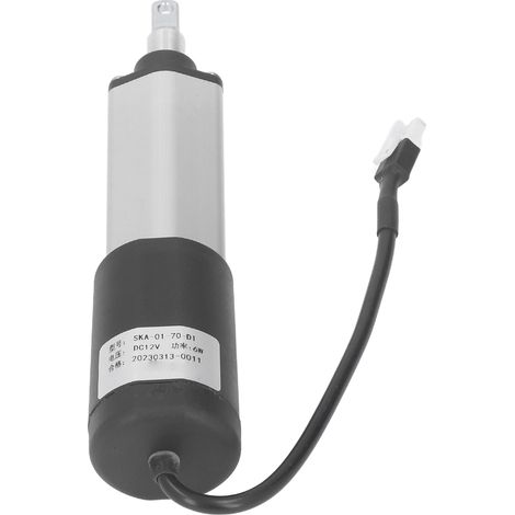 Actionneur linéaire électrique, course de 70 mm, poussée de 100 N, alimentation CC 12 V pour équipements de machines