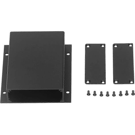 Boîtier électronique DIY en alliage d'aluminium noir, étanche et résistant à la corrosion, excellente étanchéité pour projets et instruments. (1/5)
