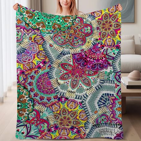 Couverture de lit en polaire, douce et chaude en microfibre toutes saisons, décoration de salon, cadeau pour femmes et hommes, 6080 pouces (1/4)