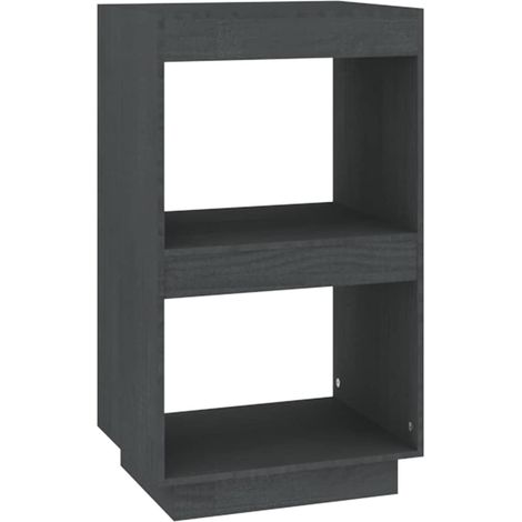 Maison Exclusive - Bücherregal Grau 40x35x71 cm Massivholz Kiefer (1/5)