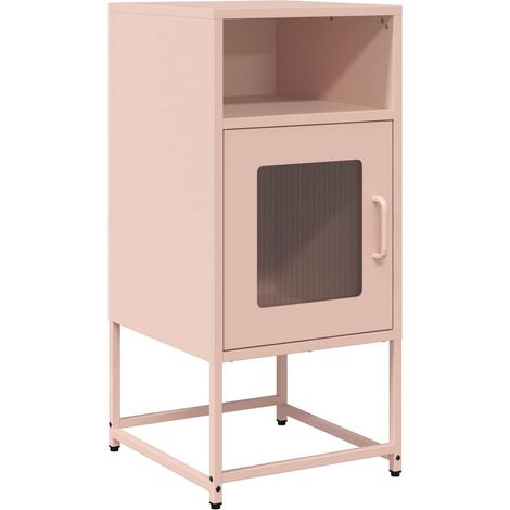 Maison Exclusive - Nachttisch Rosa 36x39x78 cm Kaltgewalzter Stah