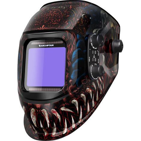 Casco per saldatura auto-oscurante, a energia solare, AR-WC043 (1/2)