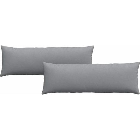 Maison Exclusive - Cuscini da Divano 2 pcs Grigio chiaro 120 x 40 cm Tessuto