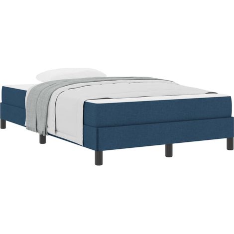 Maison Exclusive - Letto a molle con materasso Blu 120 x 190 cm Tessuto