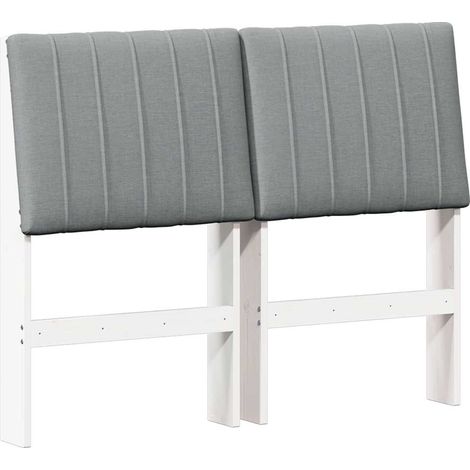Maison Exclusive - Cabecero tapizado Gris Claro 120 cm Madera de (1/5)