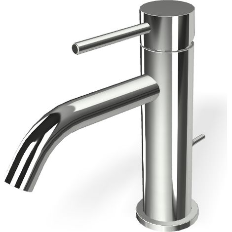 Serie spillo up miscelatore monocomando ottone cromato lavabo