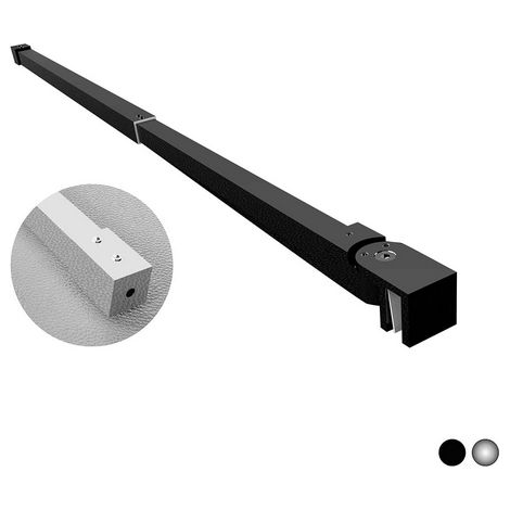 BRACCIO PER WALK IN QUADRO TELESCOPICO CON 1 TESTA SNODABILE- cm 70-100 Nero- DHIMP- pezzi 1