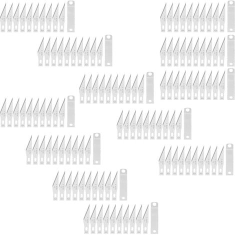 Lame Scalpel 11 Lames de Rechange pour Cutter de Précision Couteau pour Loisirs Créatifs en Acier Carbone (1/5)