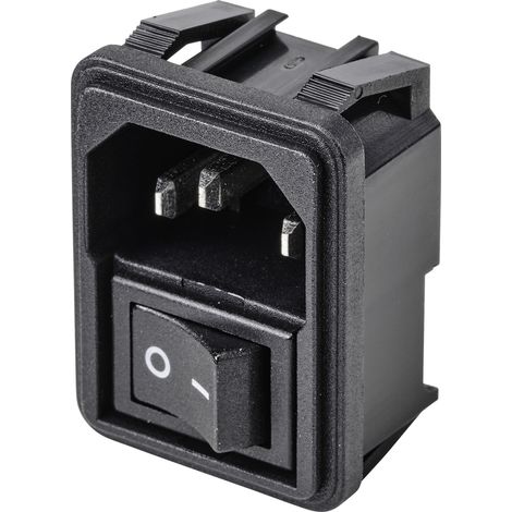 TRU COMPONENTS TC-10088416 Kaltgeräte-Steckverbinder C14 Stecker, Einbau vertikal Gesamtpolzahl: 3 1 (1/3)