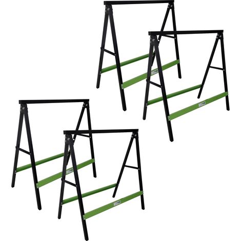 4x Klappbock Sägebock Arbeitsbock klappbar 2er Set Traglast 200 kg/Paar Gerüstbock (1/5)