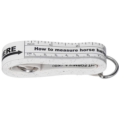 Ruban équin taille/poids, 2,42m, PVC, 2 faces, pour chevaux (1/5)
