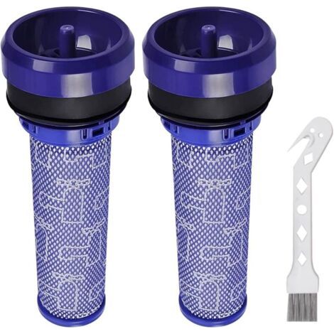 Lot de 2 filtres pré-moteur pour aspirateurs Dyson DC37 DC33C DC39 DC28C DC53 – Lavables en coton respirant – Inclus outil de nettoyage