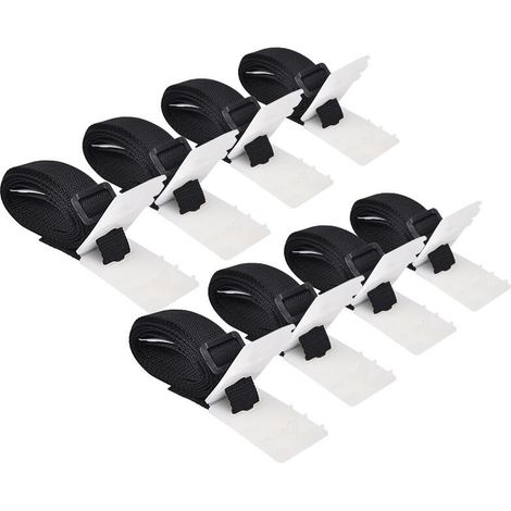Sangles de fixation universelles pour enrouleurs de piscine, 8 pièces, 1,8 m