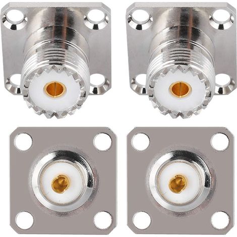 Jiajia AI, Connecteur d'adaptateur connecteur d'adaptateur coaxial RF pour châssis, 2PCS pour jardin, terrasse (1/5)