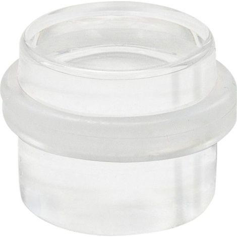 Arrêt de porte adhésif transparent rond (1/5)