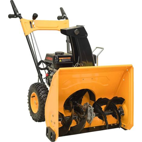 Souffleuse à neige 6,5 HP jaune et noire