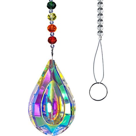 1 Boule prismatique, Cristal arc-en-ciel, Décoration Feng Shui, Suspension fenêtre, Créateur de lumière (1/5)