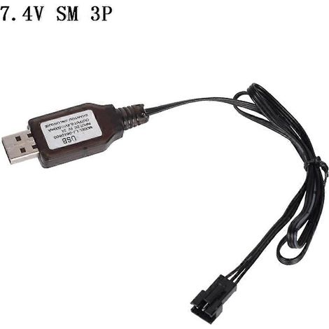 Chargeur USB portable 7,4 V compatible avec les batteries Li-ion SM-3P (batterie li-ion 6,4 V/7,4 V). (1/5)