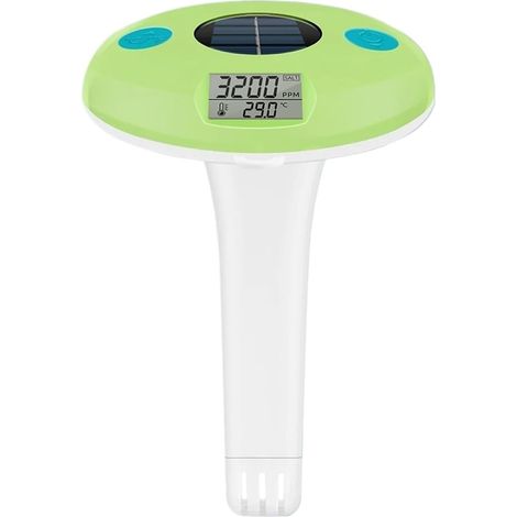 Thermomètre à Eau Compteur De Salinité À Charge Solaire Testeur D'eau Salée De Température De Piscine À Affichage Numérique Détecteur De Sel 2 En 1 Convient Aux Aquariums Et Aux Piscines (1/5)