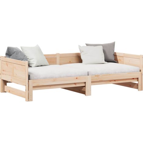Maison Exclusive - Letto Giorno Estraibile Marrone 203,5 x 184 x 56,5 cm (1/5)