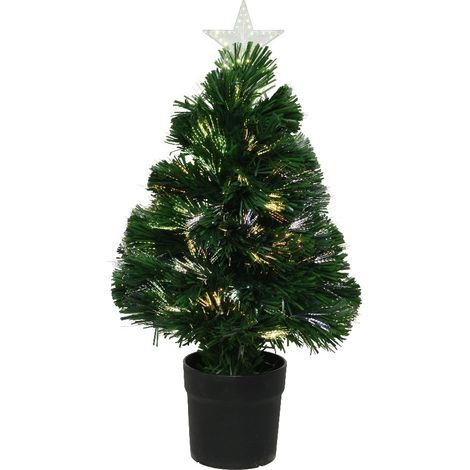 ALBERO BURTLEY H60CM 55 RAMI FIBRA OTTICA 18 LED. (1/2)