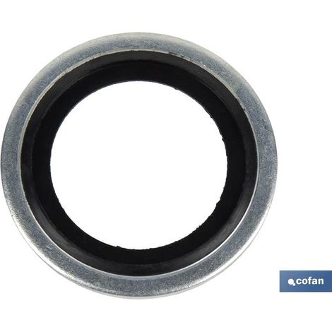 Pack de 100 rondelles métal caoutchouc 1/2 (1/4)